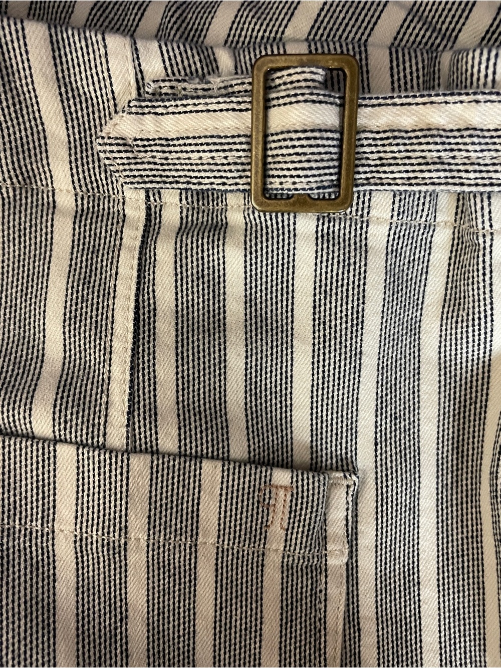 Anthropologie Pilcro Foxglove Flare Pants Women Size 30 Striped Cropped Wide Leg - Picture 12 of 15
